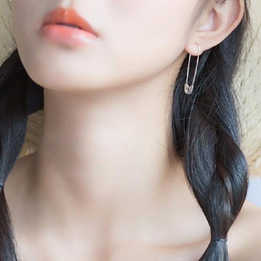 🧷✨NWT✨ 🧷925 Silver Safety Pin Earrings-Large